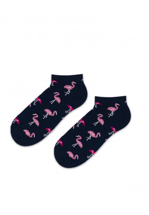 Stopki granatowe flamingi
